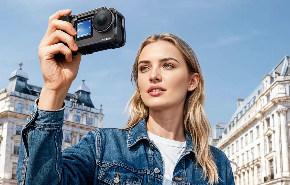 Telesin protective case with handle for DJI Osmo Action 6 aprašymas - Prekės nuotrauka