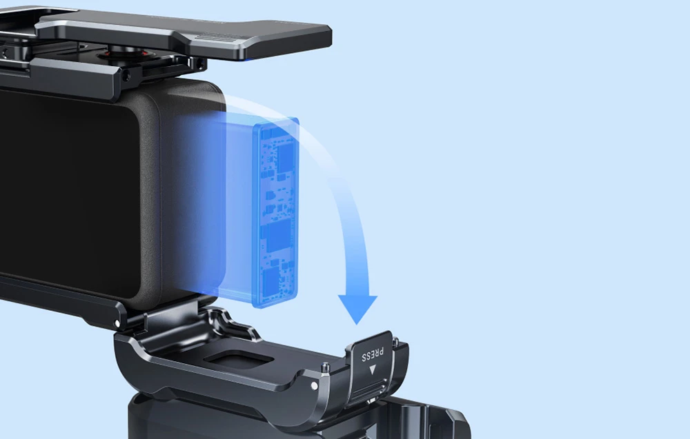 Telesin protective case with handle for DJI Osmo Action 6 aprašymas - Prekės nuotrauka