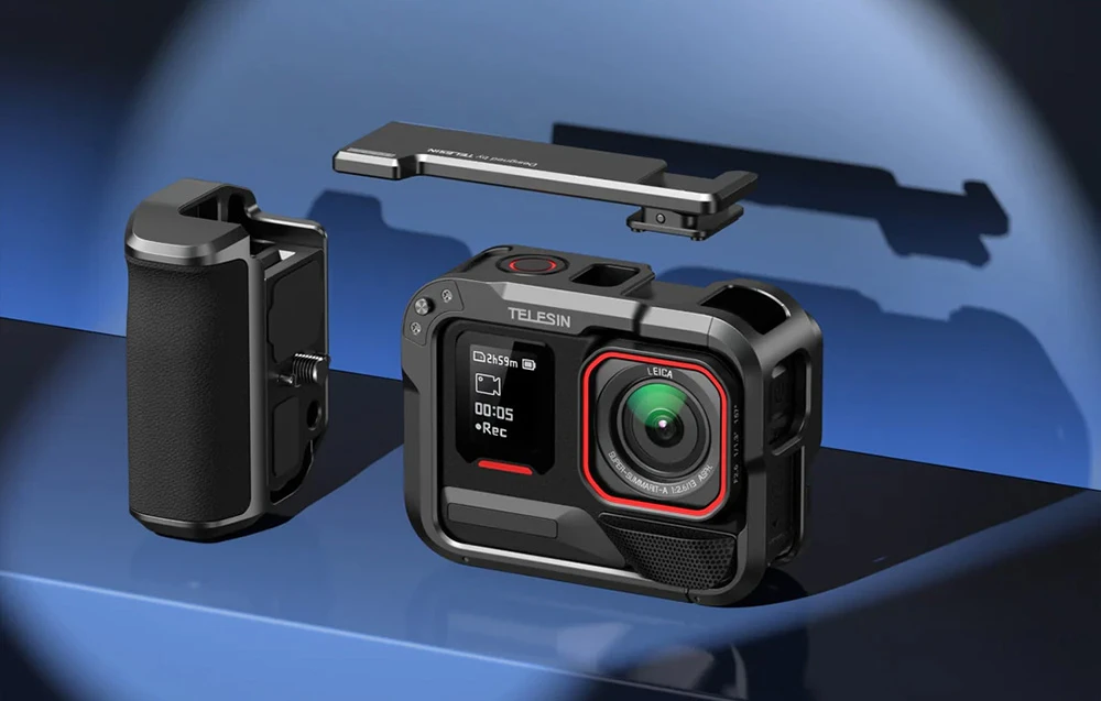 Telesin protective case with handle for Insta360 Ace Pro / Ace Pro 2 aprašymas - Prekės nuotrauka