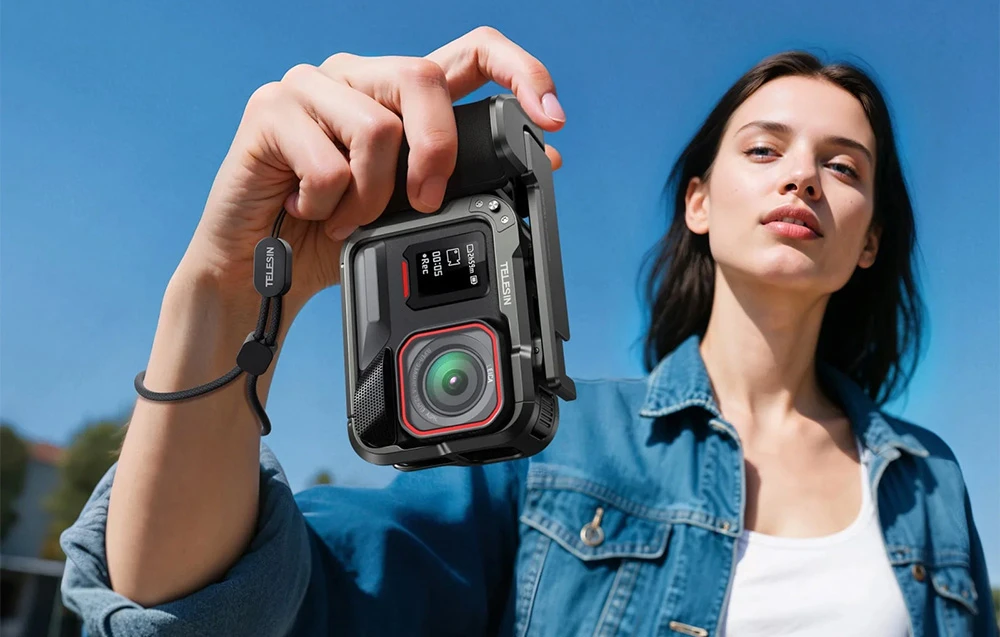 Telesin protective case with handle for Insta360 Ace Pro / Ace Pro 2 aprašymas - Prekės nuotrauka