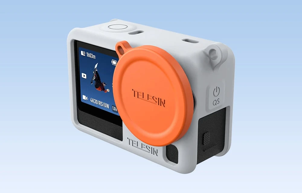 Telesin Silicone Protective Case for DJI Osmo Action 6 Gray aprašymas - Prekės nuotrauka