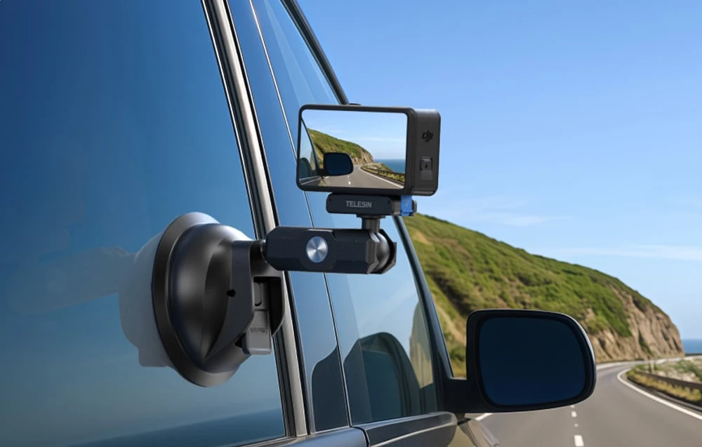 Telesin suction cup holder for DJI Osmo Action 3/4/5 Pro aprašymas - Prekės nuotrauka
