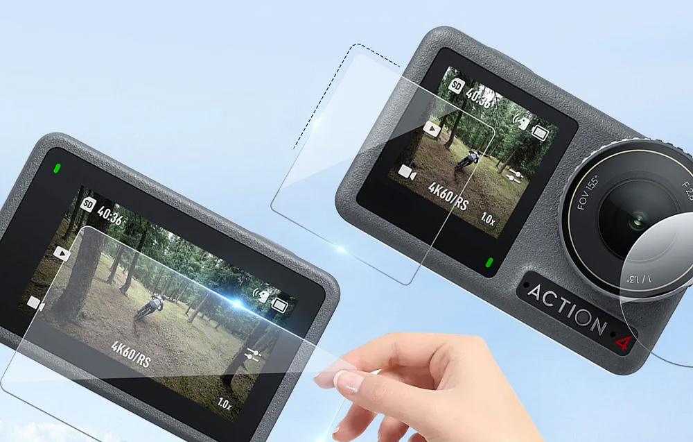 TELESIN grūdintas stiklas, skirtas DJI Osmo Action 5/4/3 aprašymas - Prekės nuotrauka TELESIN grūdintas stiklas, skirtas DJI Osmo Action 5/4/3 aprašymas - Prekės nuotrauka