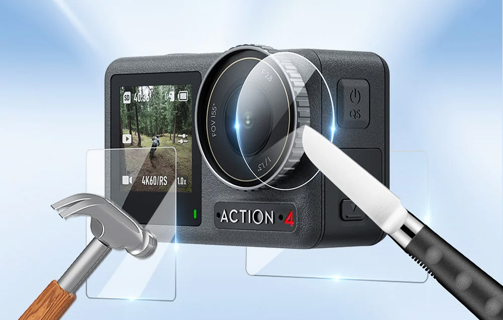 TELESIN grūdintas stiklas, skirtas DJI Osmo Action 5/4/3 aprašymas - Prekės nuotrauka TELESIN grūdintas stiklas, skirtas DJI Osmo Action 5/4/3 aprašymas - Prekės nuotrauka