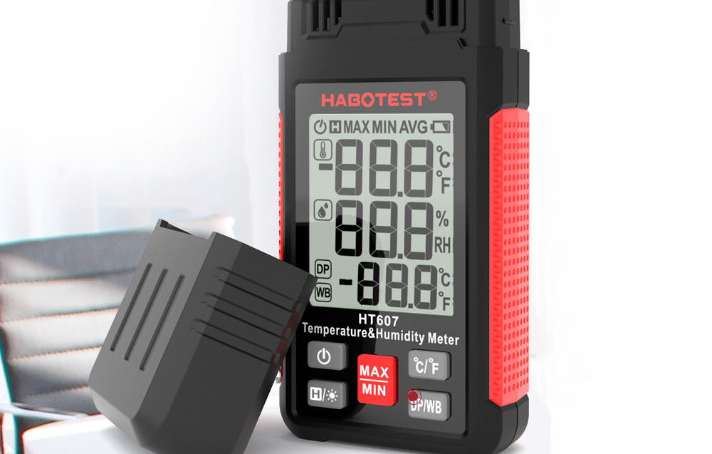temperatūra-drėgmės matuoklis-habotest-ht607