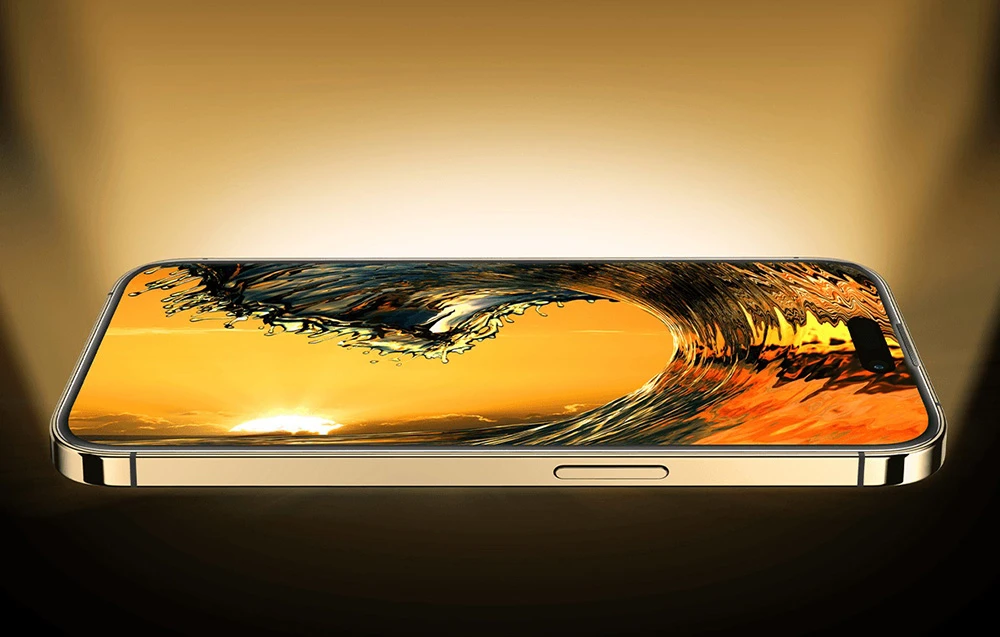 Grūdintas stiklas Baseus Corning skirtas iPhone 14 Pro su įmontuotu dulkių filtru aprašymas - Prekės nuotrauka