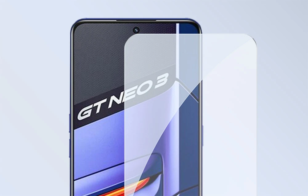 Grūdinto stiklo ekrano apsauga Baseus, skirta realme GT Neo3 aprašymas - Prekės nuotrauka Grūdinto stiklo ekrano apsauga Baseus, skirta realme GT Neo3 aprašymas - Prekės nuotrauka