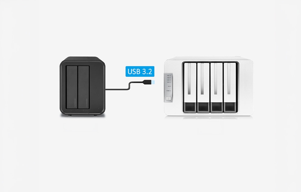 Carruzzo TerraMaster D2-320 diskų masyvas Desktopas Juoda aprašymas - Prekės nuotrauka