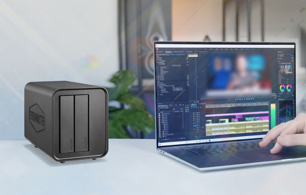 Carruzzo TerraMaster D2-320 diskų masyvas Desktopas Juoda aprašymas - Prekės nuotrauka