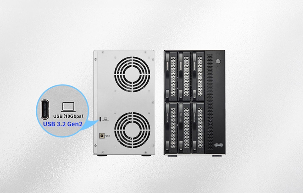 Serveris TERRAMASTER D6-320 DAS disko korpusas, 6 lizdai aprašymas - Prekės nuotrauka Serveris TERRAMASTER D6-320 DAS disko korpusas, 6 lizdai aprašymas - Prekės nuotrauka