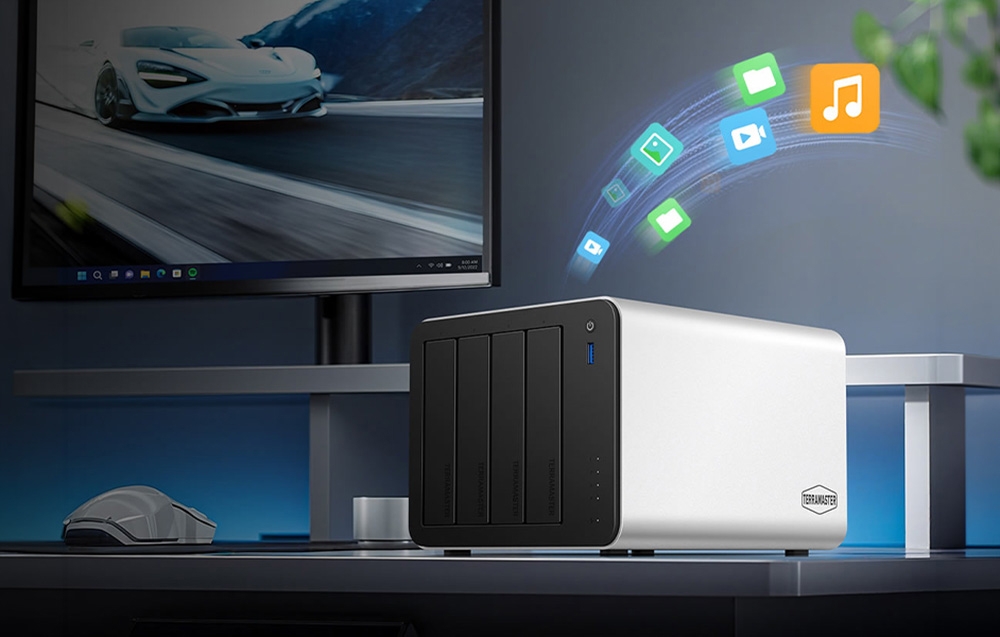 Maršrutizatorius TERRAMASTER F4-425 Plus NAS File Server with Intel N95, 8GB RAM, and 4 bays aprašymas - Prekės nuotrauka
