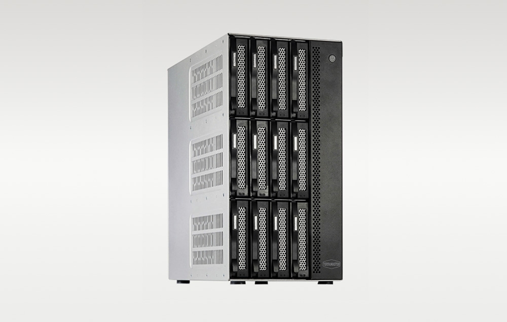 „TERRAMASTER T12-500 Pro NAS“ failų serveris su „Intel Core i7-1255U“, 16 GB RAM, 12 lizdų aprašymas - Prekės nuotrauka