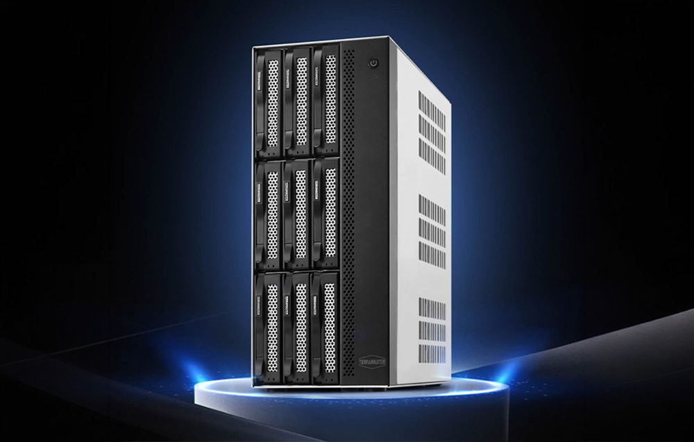 Maršrutizatorius TERRAMASTER T9-500 Pro NAS File Server: Intel Core i7-1255U, 16GB RAM, 9 bays aprašymas - Prekės nuotrauka
