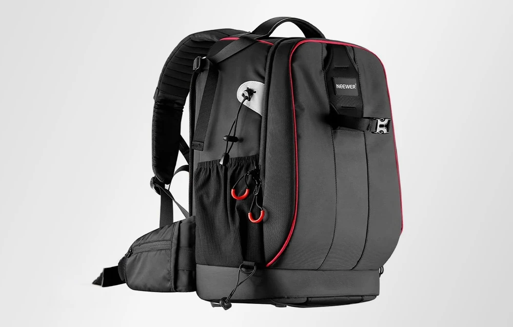 The NEEWER NW-XJB-D2330-R: a waterproof and shock-resistant camera backpack aprašymas - Prekės nuotrauka