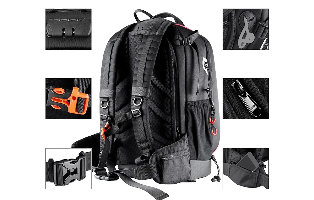 The NEEWER NW-XJB-D2330-R: a waterproof and shock-resistant camera backpack aprašymas - Prekės nuotrauka