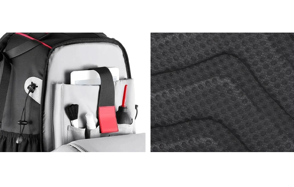 The NEEWER NW-XJB-D2330-R: a waterproof and shock-resistant camera backpack aprašymas - Prekės nuotrauka