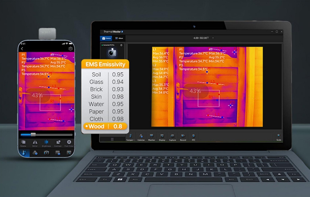 THERMAL MASTER P2 Pro USB-C Mini Thermal Camera aprašymas - Prekės nuotrauka