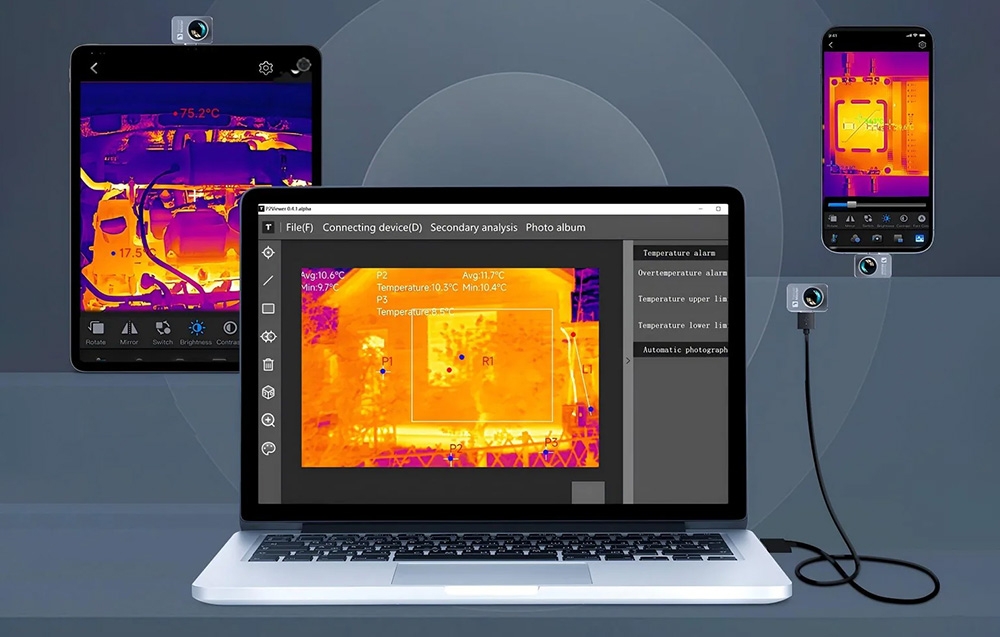 THERMAL MASTER P2 Pro USB-C Mini Thermal Camera aprašymas - Prekės nuotrauka
