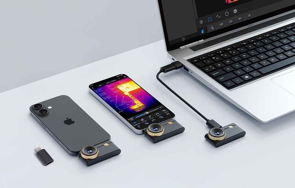 THERMAL MASTER P3 Mini termovizijos kamera, skirta iOS/Android aprašymas - Prekės nuotrauka