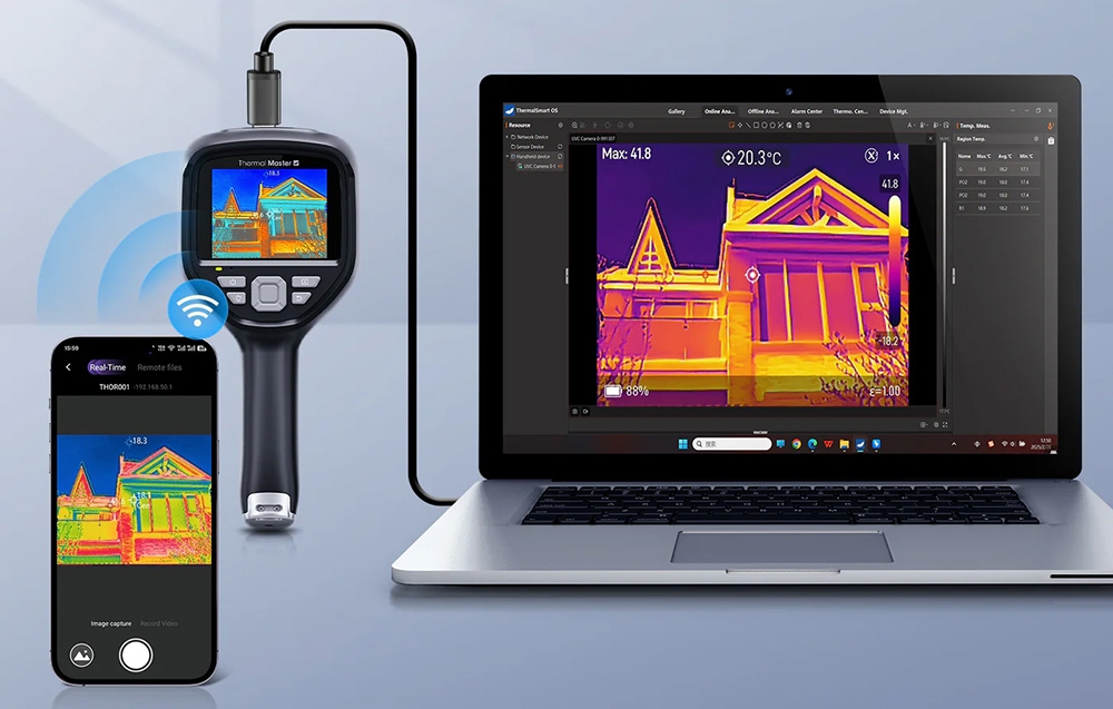 THERMAL MASTER Thor002 Thermal Imaging Camera aprašymas - Prekės nuotrauka
