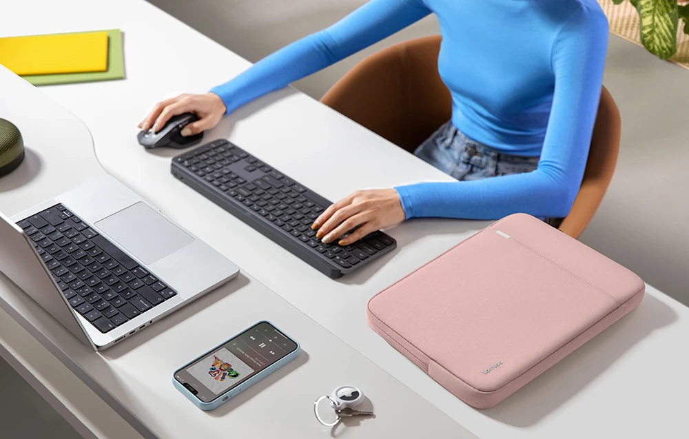 Tomtoc 14" Defender-A13 laptop case (pink) aprašymas - Prekės nuotrauka Tomtoc 14" Defender-A13 laptop case (pink) aprašymas - Prekės nuotrauka