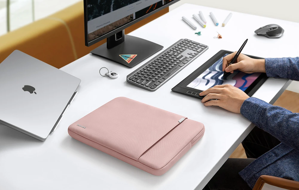 Tomtoc 14" Defender-A13 laptop case (pink) aprašymas - Prekės nuotrauka Tomtoc 14" Defender-A13 laptop case (pink) aprašymas - Prekės nuotrauka