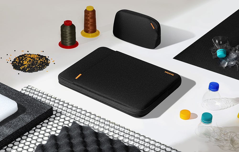 TOMTOC Defender-A13 14" Nešiojamas kompiuteris Sleeve + Case (Juodas) aprašymas - Prekės nuotrauka