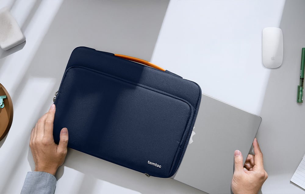 TOMTOC Defender-A14 16" Nešiojamas kompiuteris Bag (Navy Mėlyna) aprašymas - Prekės nuotrauka