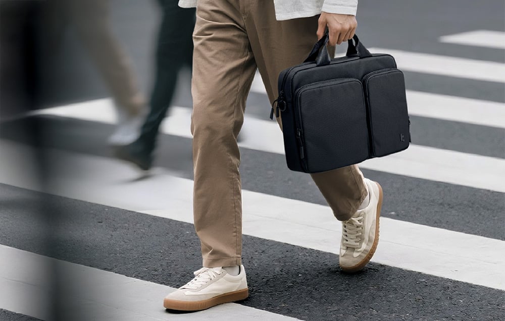 TOMTOC Navigator-A33 14" Nešiojamas kompiuteris Shoulder Bag (Juodas) aprašymas - Prekės nuotrauka