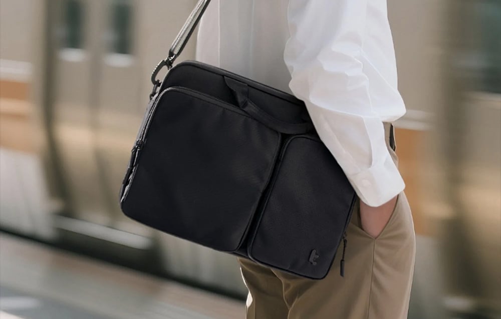 TOMTOC Navigator-A33 16" Nešiojamas kompiuteris Shoulder Bag (Juodas) aprašymas - Prekės nuotrauka
