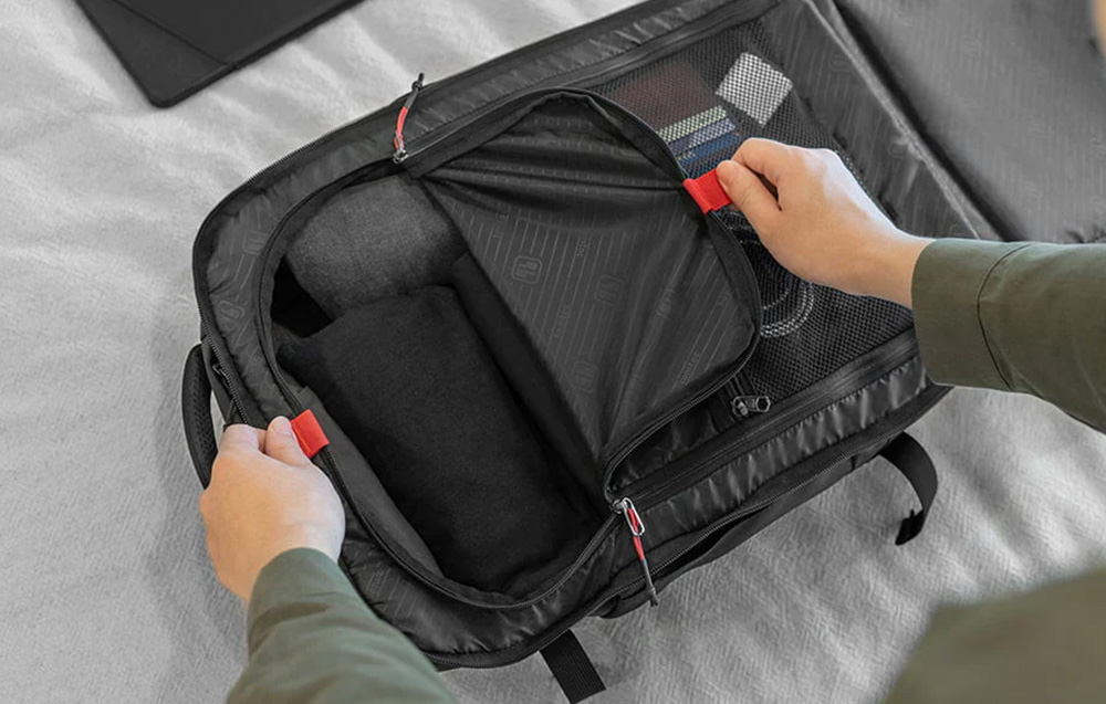 Tomtoc Navigator-T66 17"/40L Travel Nešiojamas kompiuteris Backpack (Juodas) aprašymas - Prekės nuotrauka Tomtoc Navigator-T66 17"/40L Travel Nešiojamas kompiuteris Backpack (Juodas) aprašymas - Prekės nuotrauka