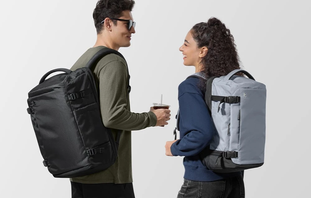 TOMTOC Navigator-T66 Liteway Travel Backpack 28L/15.6" (Juodas) aprašymas - Prekės nuotrauka