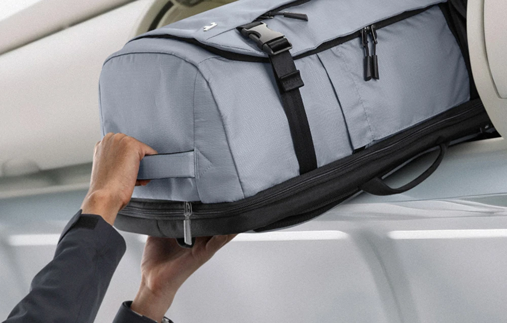 Tomtoc Navigator-T66 Liteway Travel Backpack, 17"/40L (pilka) aprašymas - Prekės nuotrauka