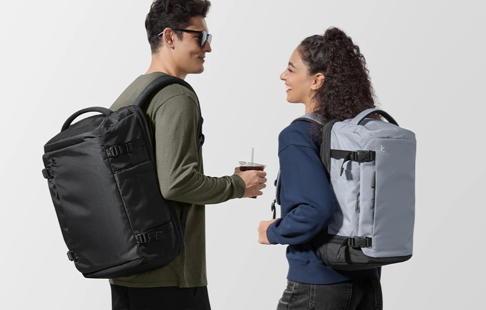 Tomtoc Navigator-T66 Liteway Travel Backpack, 17"/40L (pilka) aprašymas - Prekės nuotrauka