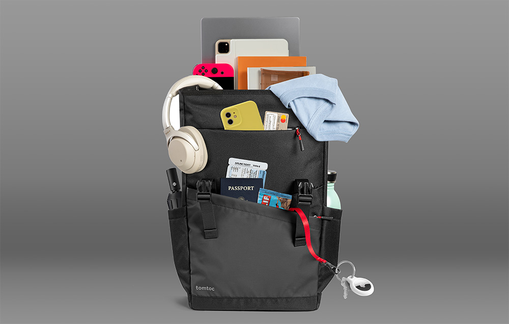 Tomtoc Slash-T64 18L / 15.6'' Nešiojamas kompiuteris Backpack (Meteorite) aprašymas - Prekės nuotrauka Tomtoc Slash-T64 18L / 15.6'' Nešiojamas kompiuteris Backpack (Meteorite) aprašymas - Prekės nuotrauka