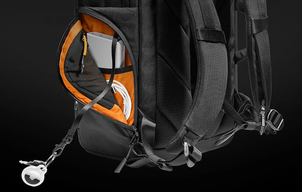 TOMTOC TechPack-T73 X-pac 15.6''/30L Nešiojamas kompiuteris Backpack (Juodas) aprašymas - Prekės nuotrauka