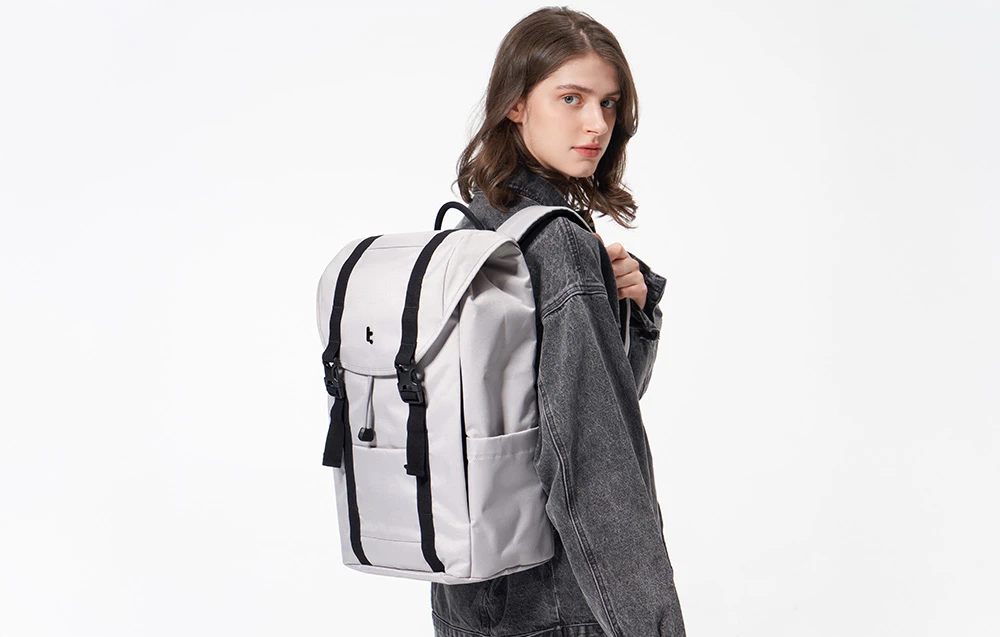 Tomtoc VintPack-TA1 Nešiojamas kompiuteris Backpack, 15.6"/22L (Gray) aprašymas - Prekės nuotrauka