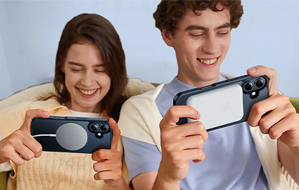Torras Ostand Pro dėklas, skirtas iPhone 16 (mėlynas) aprašymas - Prekės nuotrauka Torras Ostand Pro dėklas, skirtas iPhone 16 (mėlynas) aprašymas - Prekės nuotrauka