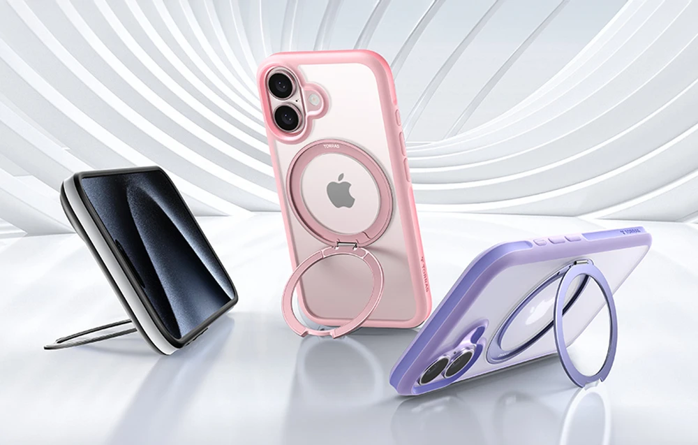 Torras Ostand R Fusion dėklas, skirtas iPhone 16 (juodas) aprašymas - Prekės nuotrauka Torras Ostand R Fusion dėklas, skirtas iPhone 16 (juodas) aprašymas - Prekės nuotrauka