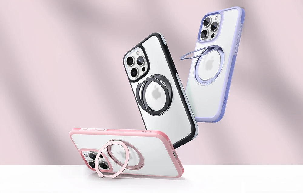 Torras Ostand R Fusion dėklas, skirtas iPhone 16 ProMax (rožinis) aprašymas - Prekės nuotrauka Torras Ostand R Fusion dėklas, skirtas iPhone 16 ProMax (rožinis) aprašymas - Prekės nuotrauka