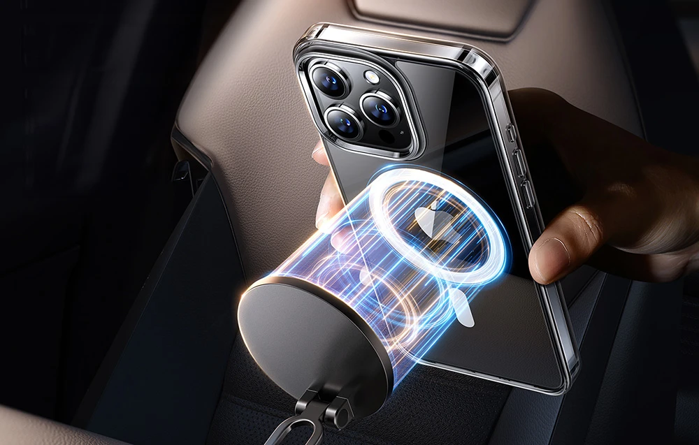 Torras telefono dėklas Diamond Clear-Mag, skirtas iPhone 15 PRO (skaidrus) aprašymas - Prekės nuotrauka