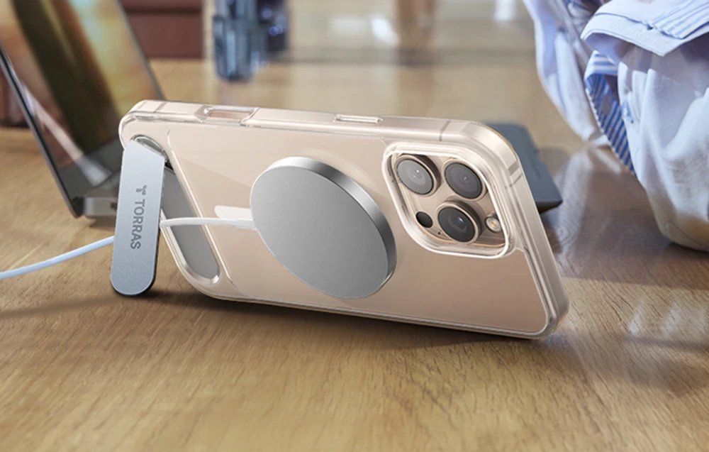 Torras Pstand serijos dėklas, skirtas iPhone 16 Pro (skaidrus) aprašymas - Prekės nuotrauka Torras Pstand serijos dėklas, skirtas iPhone 16 Pro (skaidrus) aprašymas - Prekės nuotrauka