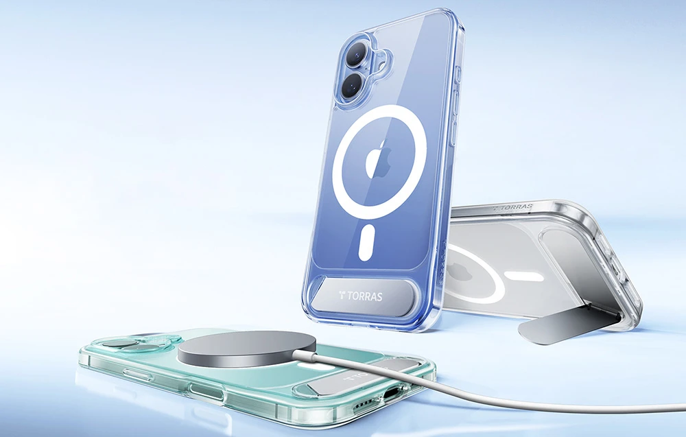 Torras Pstand serijos dėklas, skirtas iPhone 16 ProMax (skaidrus) aprašymas - Prekės nuotrauka Torras Pstand serijos dėklas, skirtas iPhone 16 ProMax (skaidrus) aprašymas - Prekės nuotrauka