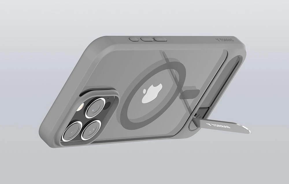 Torras Pstand serijos dėklas, skirtas iPhone 16 Pro Max (pilka) aprašymas - Prekės nuotrauka