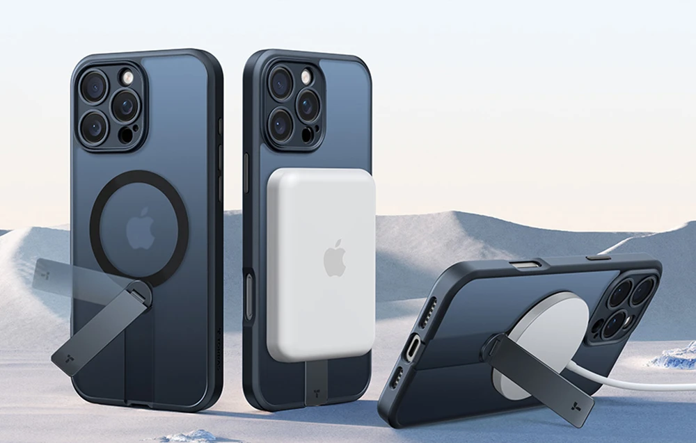 Dėklas Torras Pstand Spin Case, skirtas iPhone 16 Pro (juodas) aprašymas - Prekės nuotrauka Dėklas Torras Pstand Spin Case, skirtas iPhone 16 Pro (juodas) aprašymas - Prekės nuotrauka