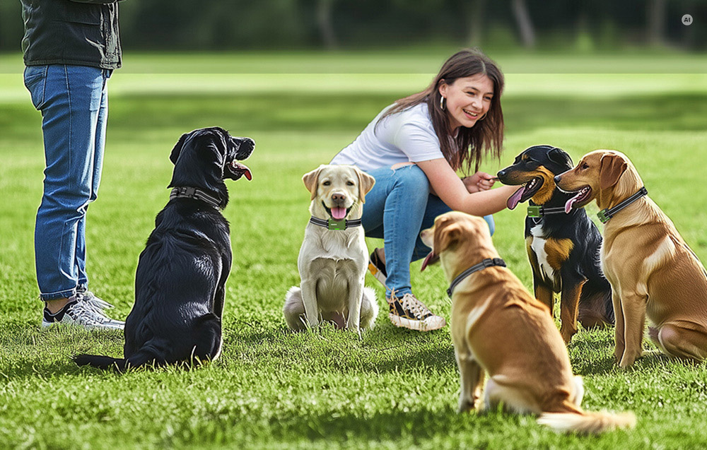 Šunų Dresavimo Antkaklis - Rojeco DOG800 Žalias aprašymas - Prekės nuotrauka