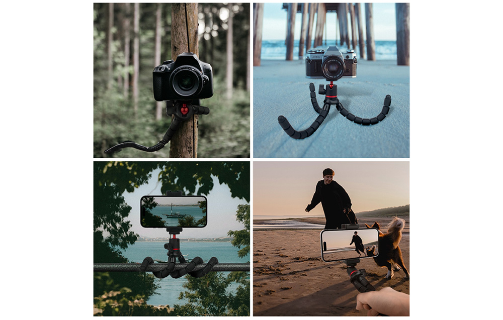 Lankstus trikojo PULUZ laikiklis su nuotolinio valdymo pulteliu SLR fotoaparatams, GoPro, mobiliajam telefonui aprašymas - Prekės nuotrauka