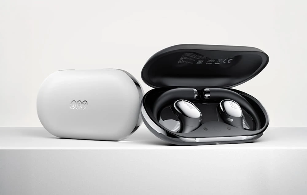 OWS QCY Crossky R70 LDAC IPX5 Ausinės with Ear Hooks - Juodas aprašymas - Prekės nuotrauka