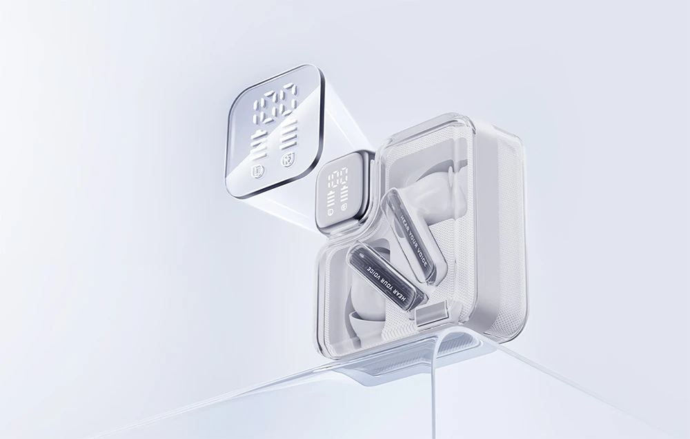 TWS QCY MeloBuds Neo T31 ausinės (baltas) aprašymas - Prekės nuotrauka TWS QCY MeloBuds Neo T31 ausinės (baltas) aprašymas - Prekės nuotrauka
