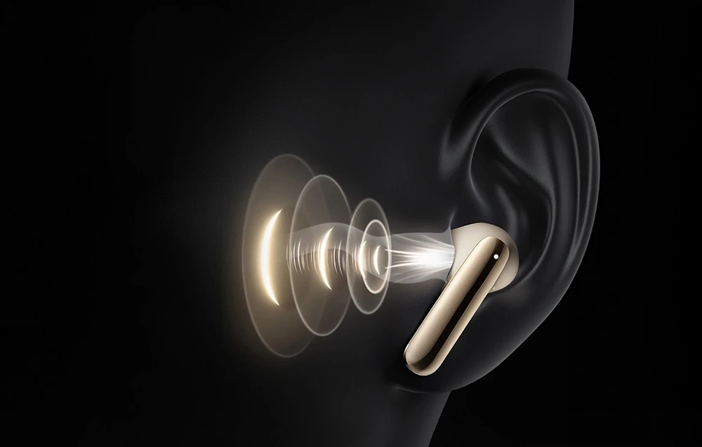 TWS QCY MeloBuds Pro HT08 ausinės, ANC (auksinis) aprašymas - Prekės nuotrauka